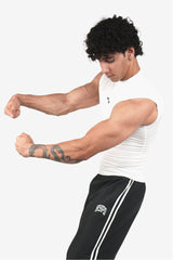 White Stealth Compression Tanktop