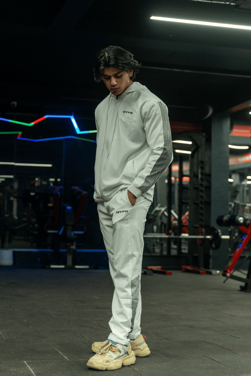 White Wave Tracksuit - HYPD Sports