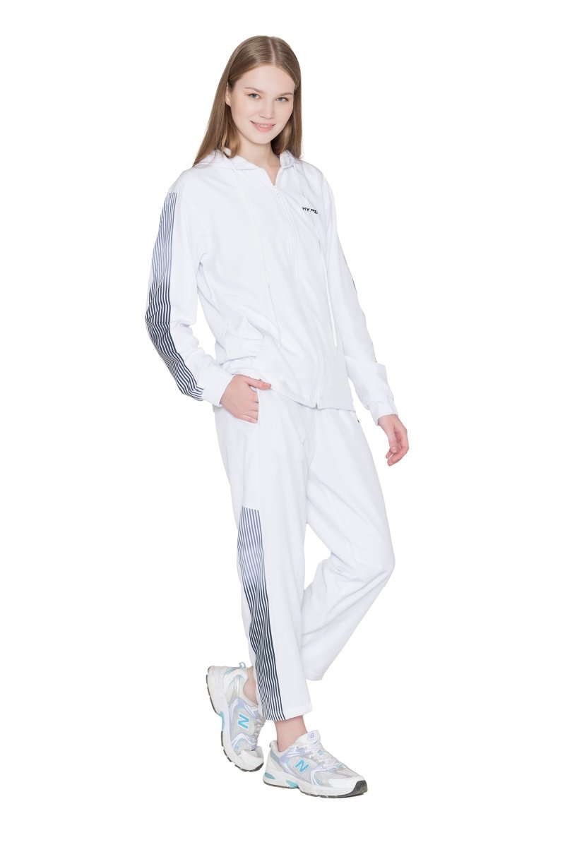 White Wave Tracksuit Women - HYPD Sports