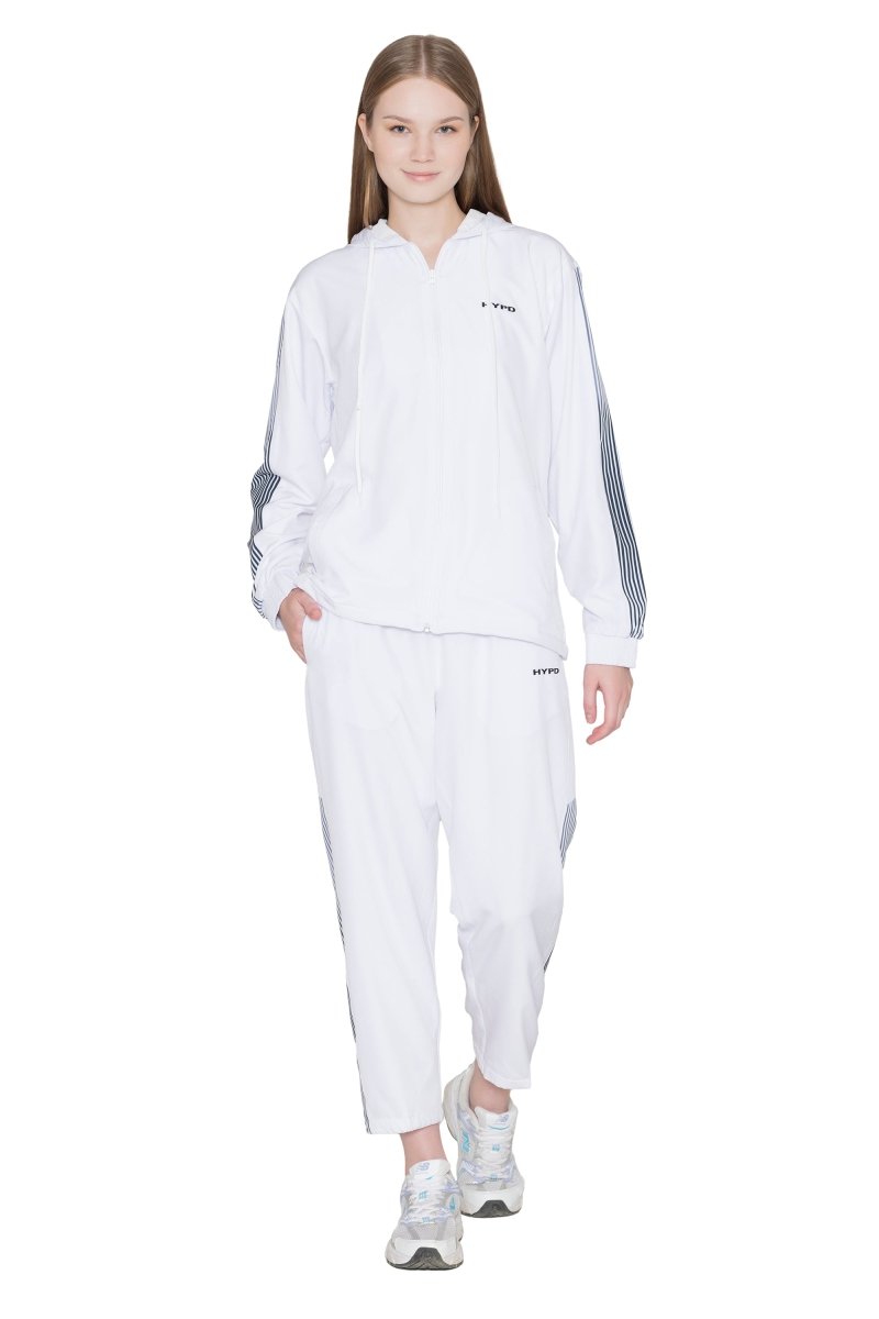 White Wave Tracksuit Women - HYPD Sports