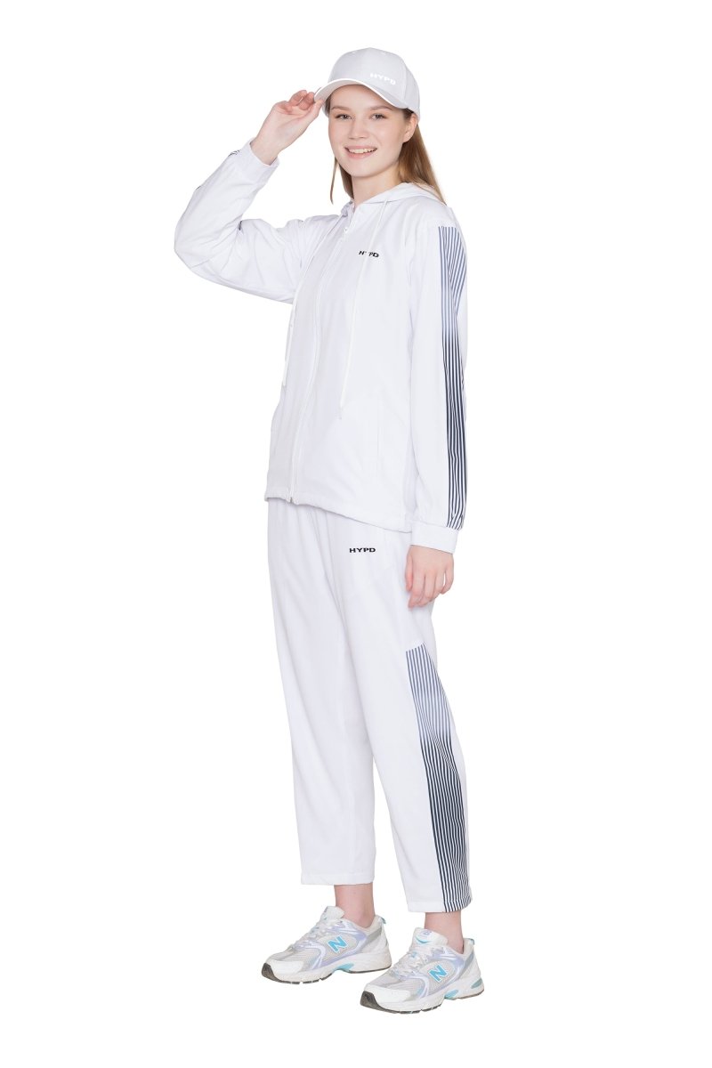 White Wave Tracksuit Women - HYPD Sports