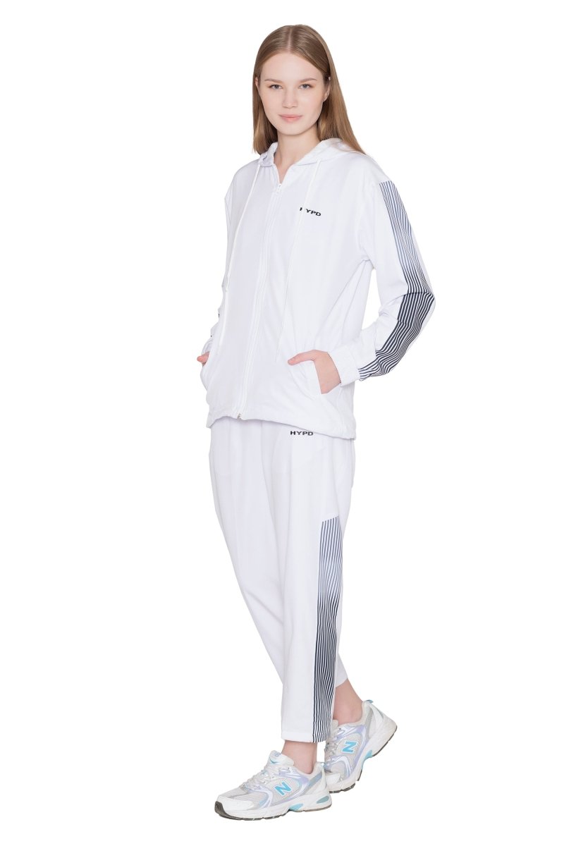 White Wave Tracksuit Women - HYPD Sports