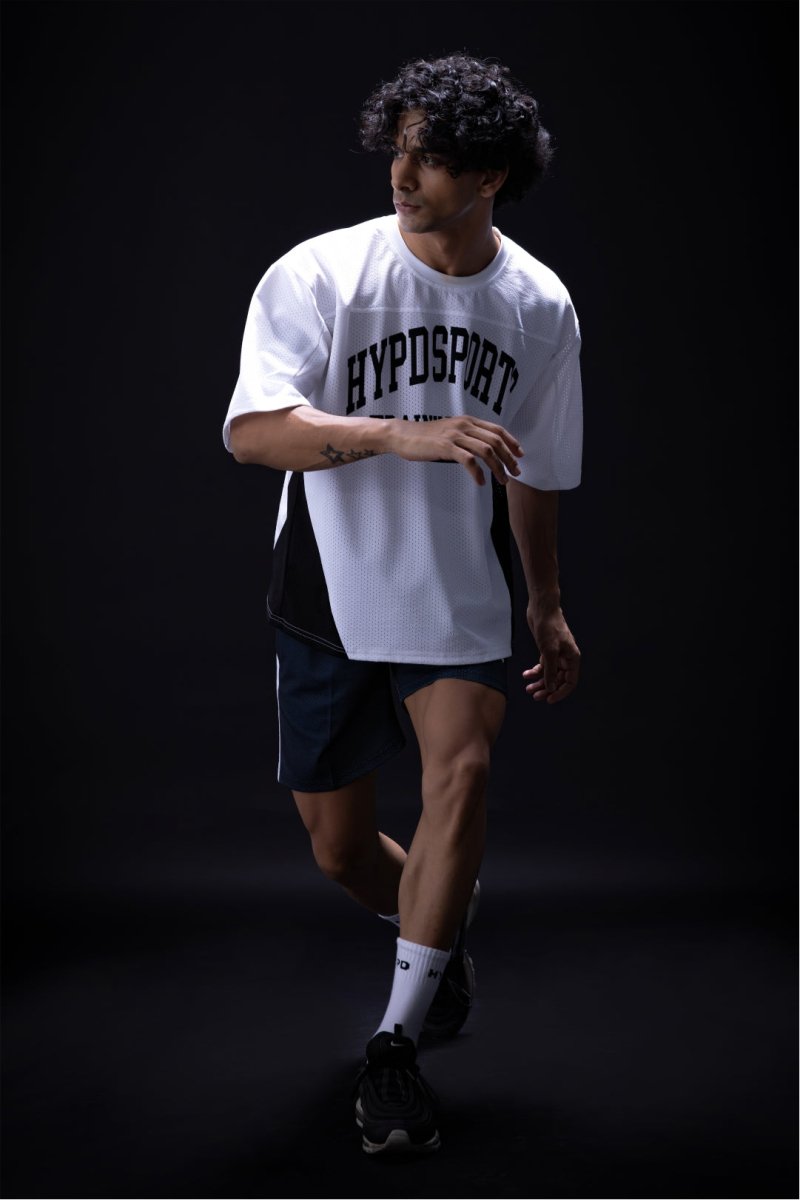 White/Black Training Club Mesh Oversized Jersey