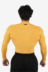 Yellow Stealth Compression T-Shirt Full Sleeves